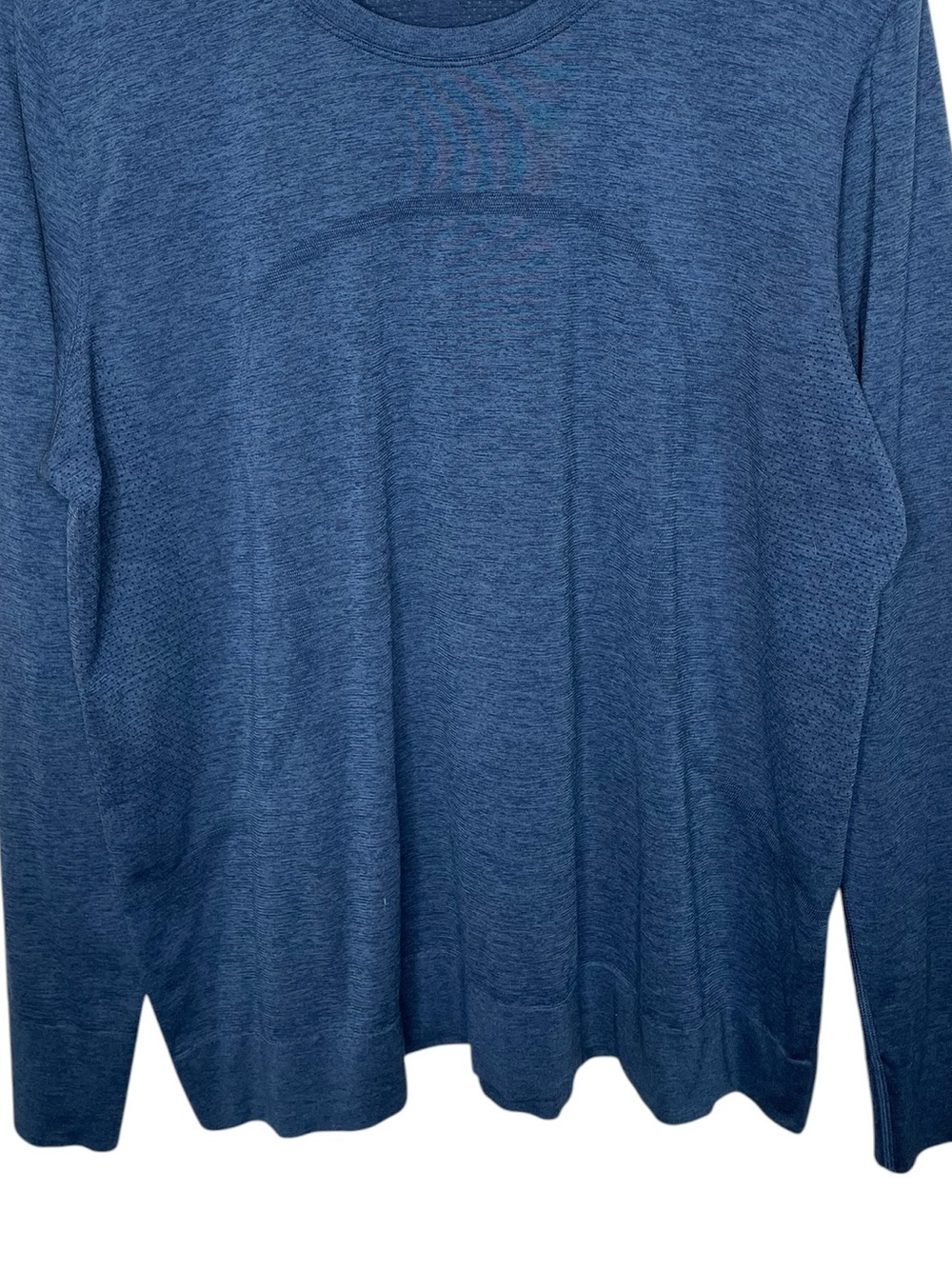 lululemon Swiftly Relaxed Long Sleeve Shirt Blue Twill - Picture 7 of 9